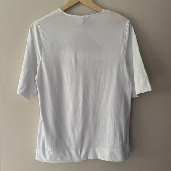 Ganni Basic Cotton Jersey Cutout Twist Top - Picture 6 of 9